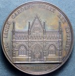 MARIA CRISTINA DI BORBONE 1779-1849 MEDAGLIA IN AG 1841 SEPOLTURA DI CARLO FELICE PRESSO L'ABBAZIA DI ALTACOMBA Q.FDC