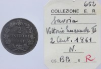 VITTORIO EMANUELE II 2 CENTESIMI 1861 NAPOLI MB/BB RARO