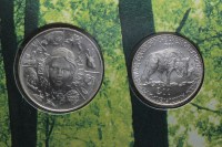 DITTICO 200+500 LIRE 1991 FLORA E FAUNA D'ITALIA I° EMISSIONE FDC