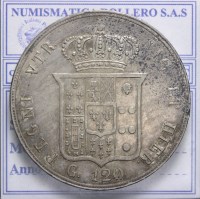 NAPOLI FERDINANDO II DI BORBONE (1830-1859) PIASTRA DA 120 GRANA 1855 SPL