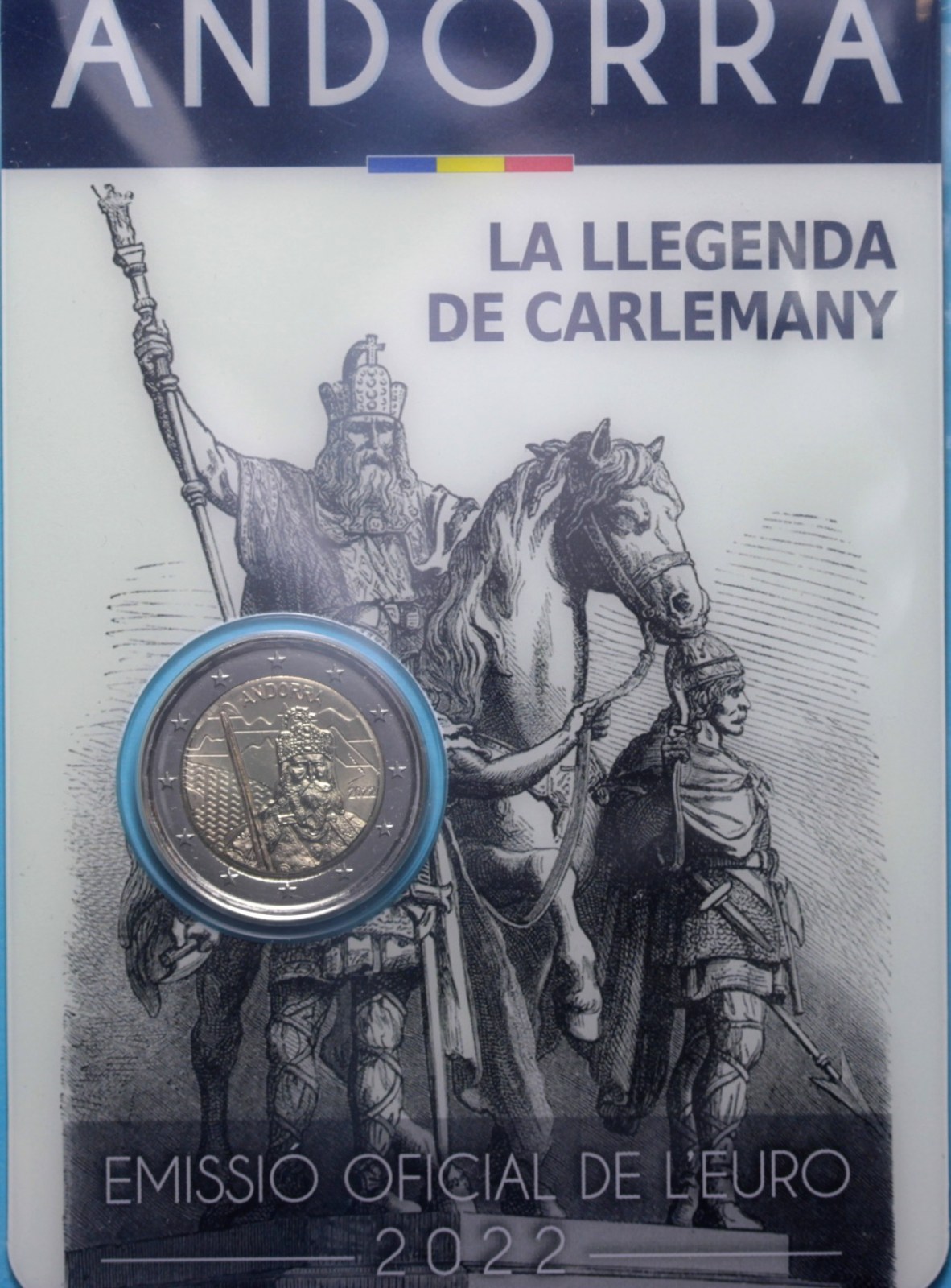 ANDORRA 2 EURO COMMEMORATIVO 2022 FDC IN FOLDER
