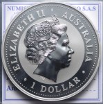 AUSTRALIA ELISABETTA DOLLARO 2001 SERPENTE PRIMA SERIE LUNAR FDC