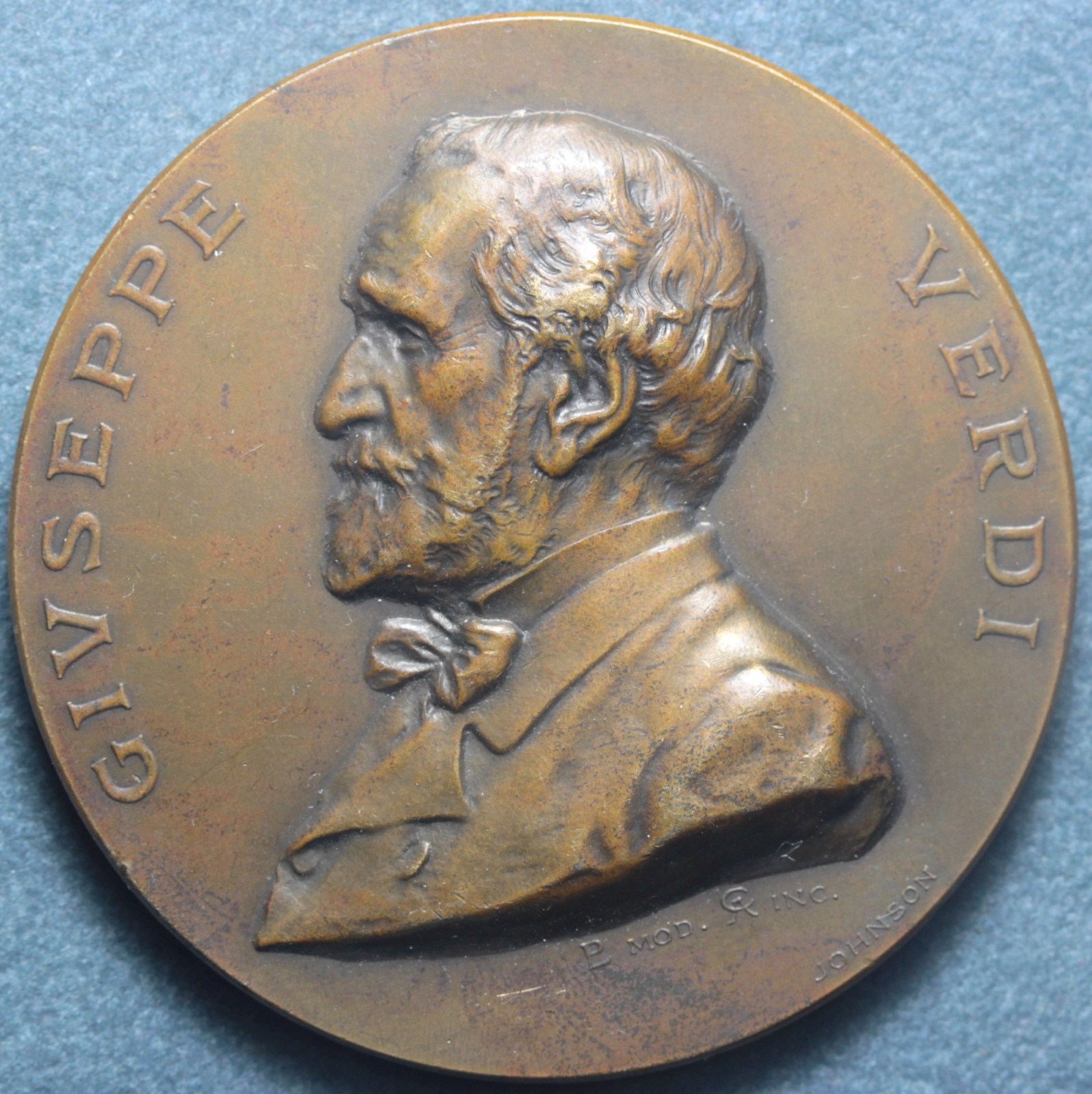 MEDAGLIA GIUSEPPE VERDI (1813-1901) 1° ANNIVERSARIO DELLA MORTE 1902