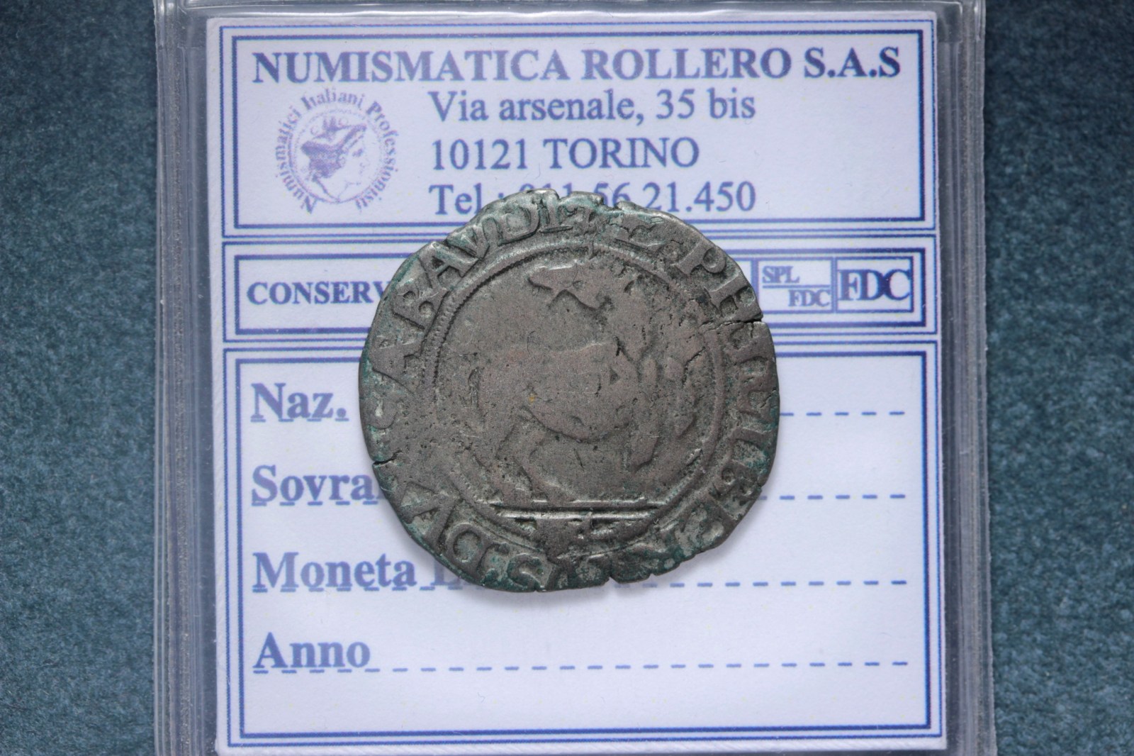 SAVOIA EMANUELE FILIBERTO CAVALLOTTO II° TIPO S.D. ASTI BB RARO