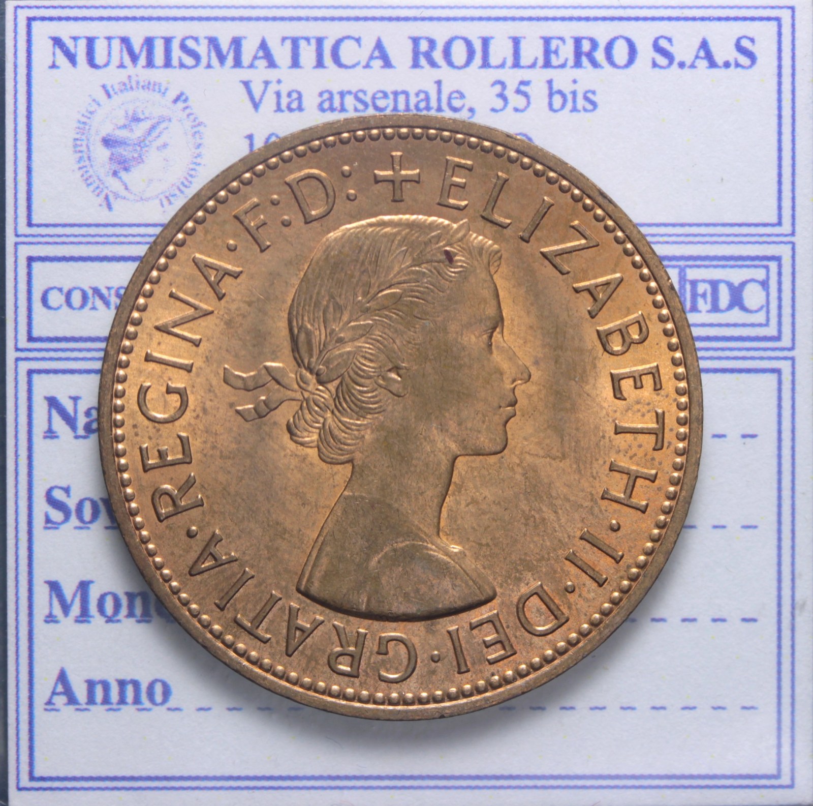 INGHILTERRA ELISABETTA II 1952-2022 PENNY 1962 FDC