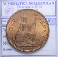 INGHILTERRA ELISABETTA II 1952-2022 PENNY 1964 FDC
