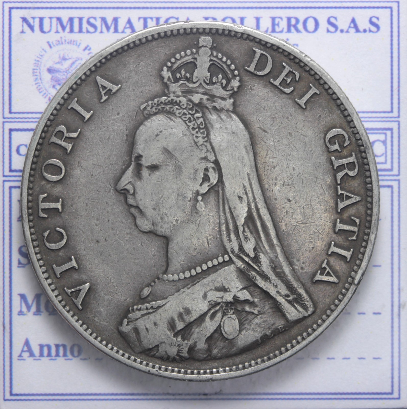 INGHILTERRA REGINA VITTORIA 1837-1901 DOPPIO FIORINO 1890 Q.BB