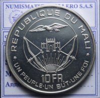 MALI PRESIDENTE MODIBO KEITA 10 FRANCHI 1960 PROOF
