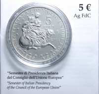 ITALIA 5 EURO COMMEMORATIVO 2014 FDC SCATOLA E GARANZIA