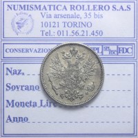 FINLANDIA ALESSANDRO III 1881-1894 50 PENNIA 1893 SPL+