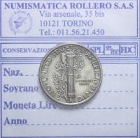 USA MERCURY DIME 1942 PHILADELPHIA SPL+