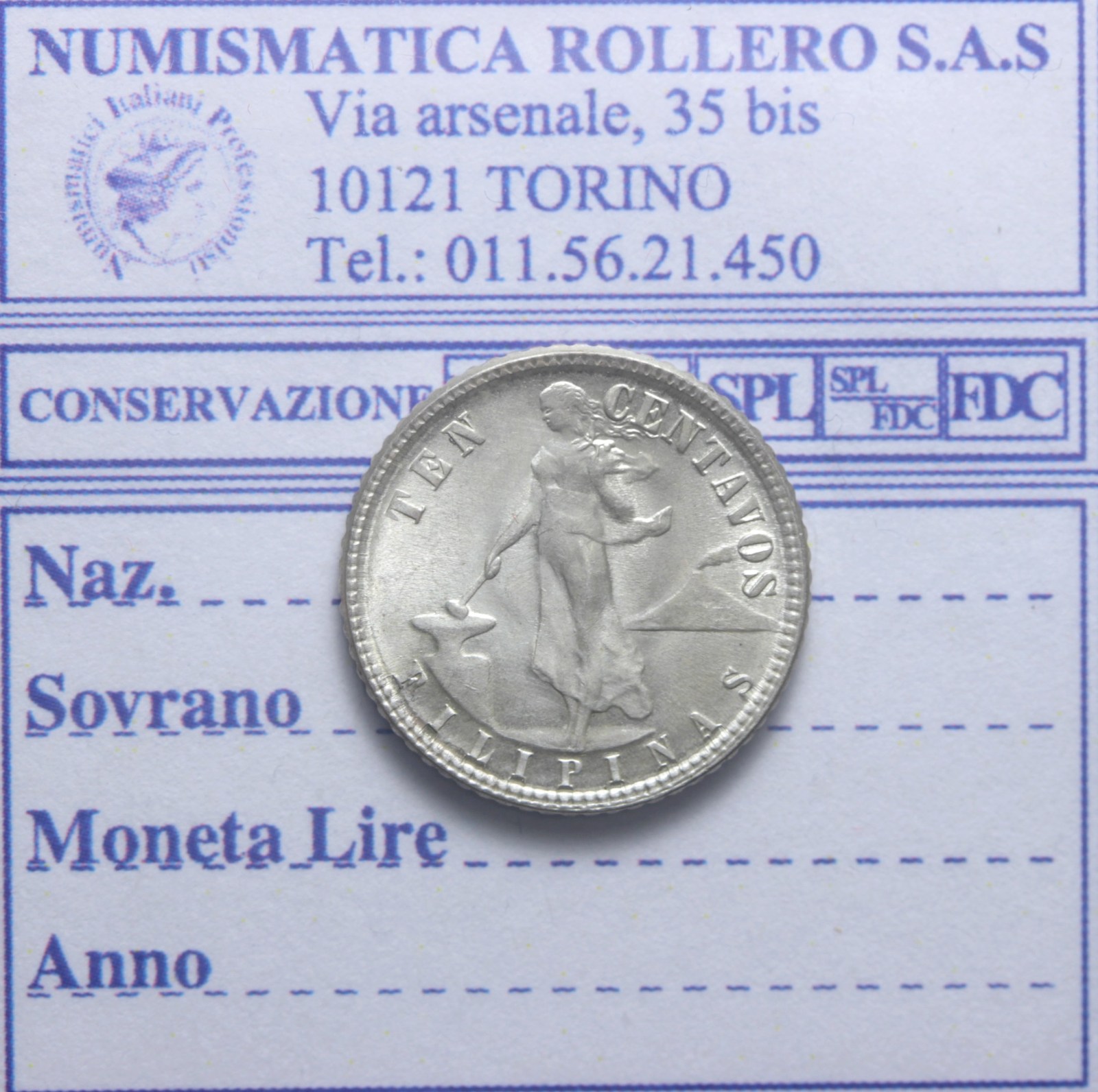 FILIPPINE AMMINISTRAZIONE AMERICANA 10 CENTAVOS 1945 DENVER FDC
