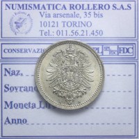 GERMANIA GUGLIELMO I 1871-1888 50 PFENNIG 1876 BERLINO FDC