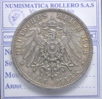 GERMANIA FEDERICO AUGUSTO III 1904-1918 3 MARCHI 1913 SPL+