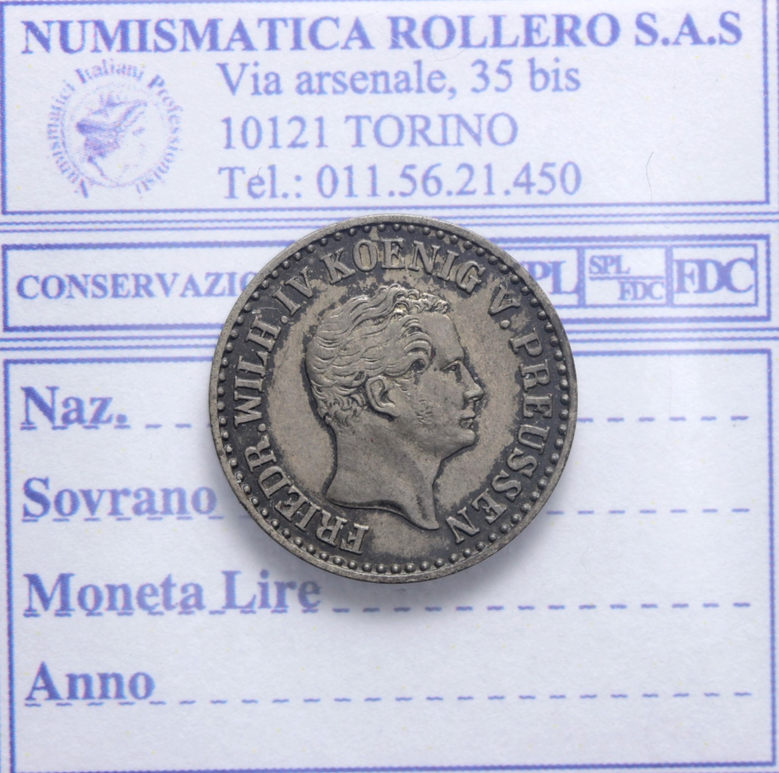 GERMANIA PRUSSIA FRIEDRICH WILHELM IV 1840-1861 GROSCHEN 1851 SPL+