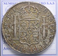 BOLIVIA (DOMINAZIONE SPAGNOLA) FERDINANDO VII 1808-1833 8 REALES 1823 PTS BB+/SPL
