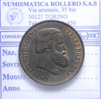 BRASILE PEDRO II 1831-1889 20 REIS 1869 Q.FDC