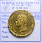 CARLO FELICE 40 LIRE 1831 TORINO SPL RARA