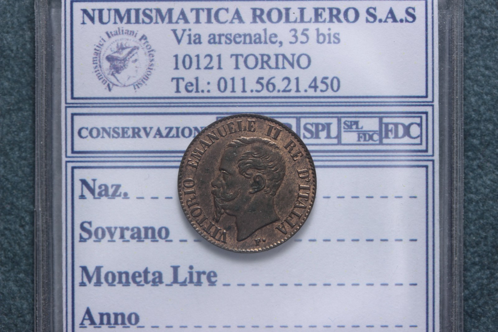 VITTORIO EMANUELE II 1 CENTESIMO 1867 MILANO FDC