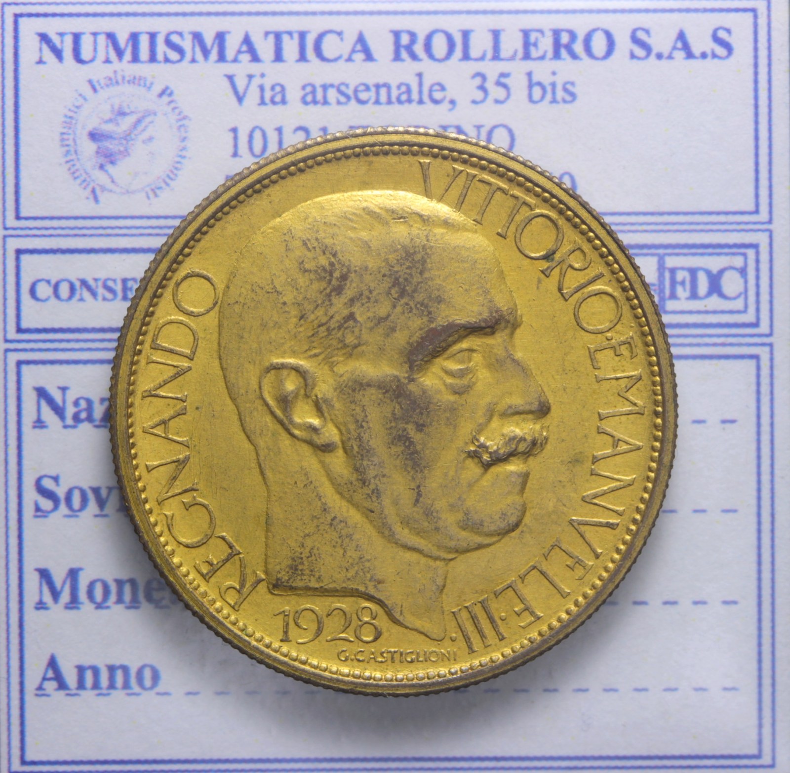 VITTORIO EMANUELE III BUONO DA 2 LIRE 1928 MILANO SPL/FDC