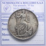 VITTORIO EMANUELE III 10 LIRE 1936 XIV IMPERO SPL/FDC