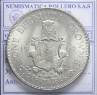 BERMUDA ELISABETTA II 1 CROWN 1964 Q.FDC