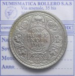 INDIA BRITANNICA GIORGIO V 1910-1936 RUPIA 1918 CALCUTTA SPL