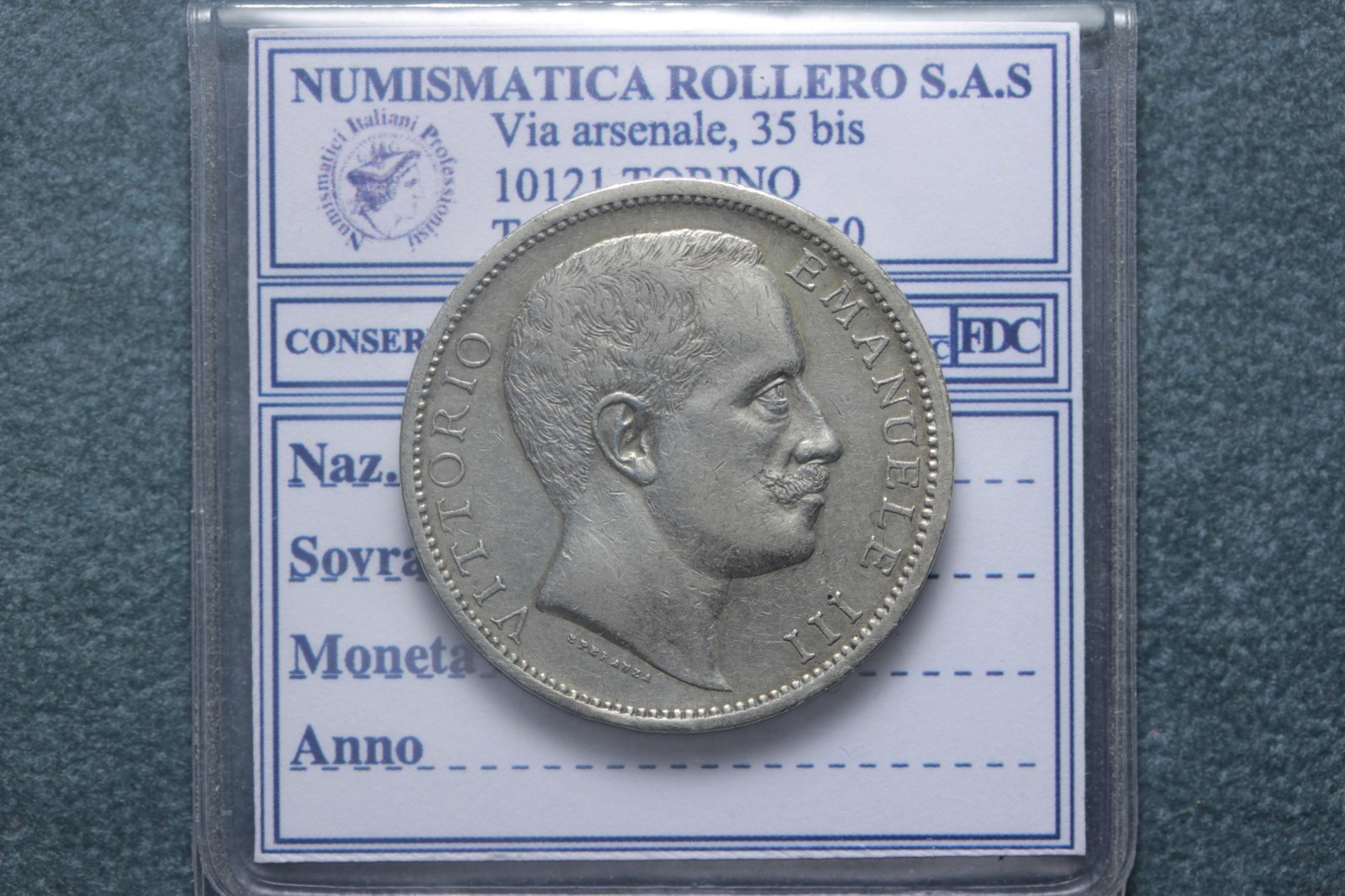 VITTORIO EMANUELE III 2 LIRE 1906 ROMA AQUILA SABAUDA BB++