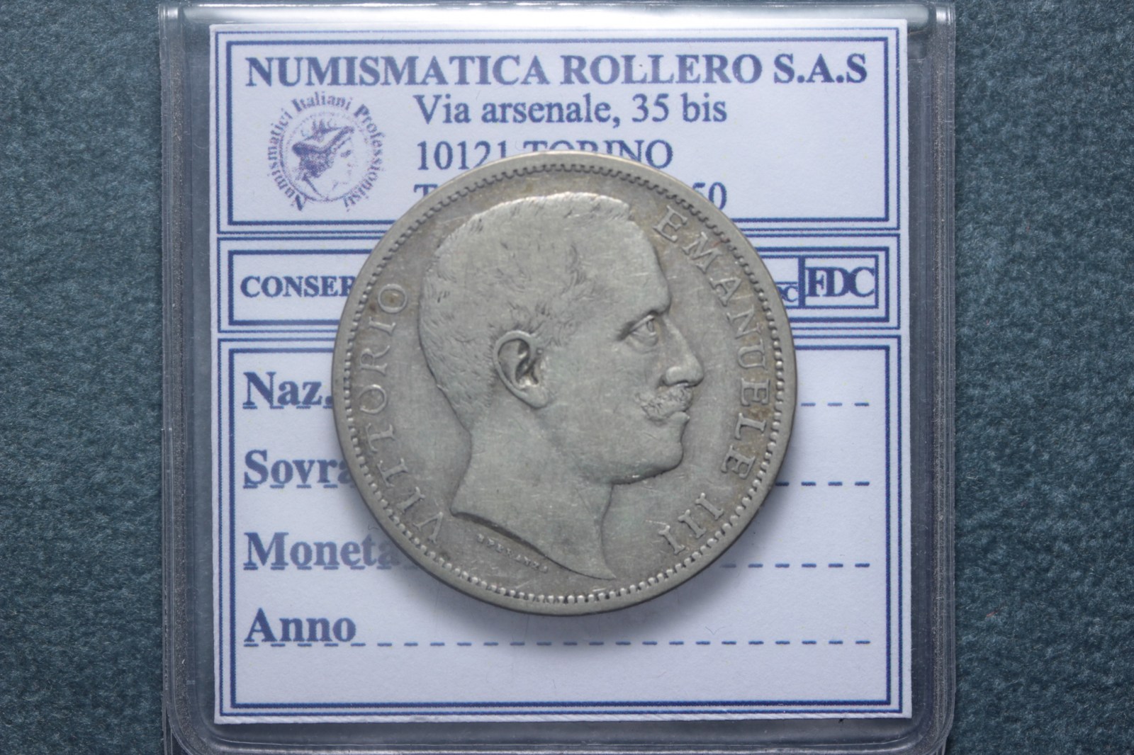 VITTORIO EMANUELE III 2 LIRE 1906 ROMA AQUILA SABAUDA Q.BB