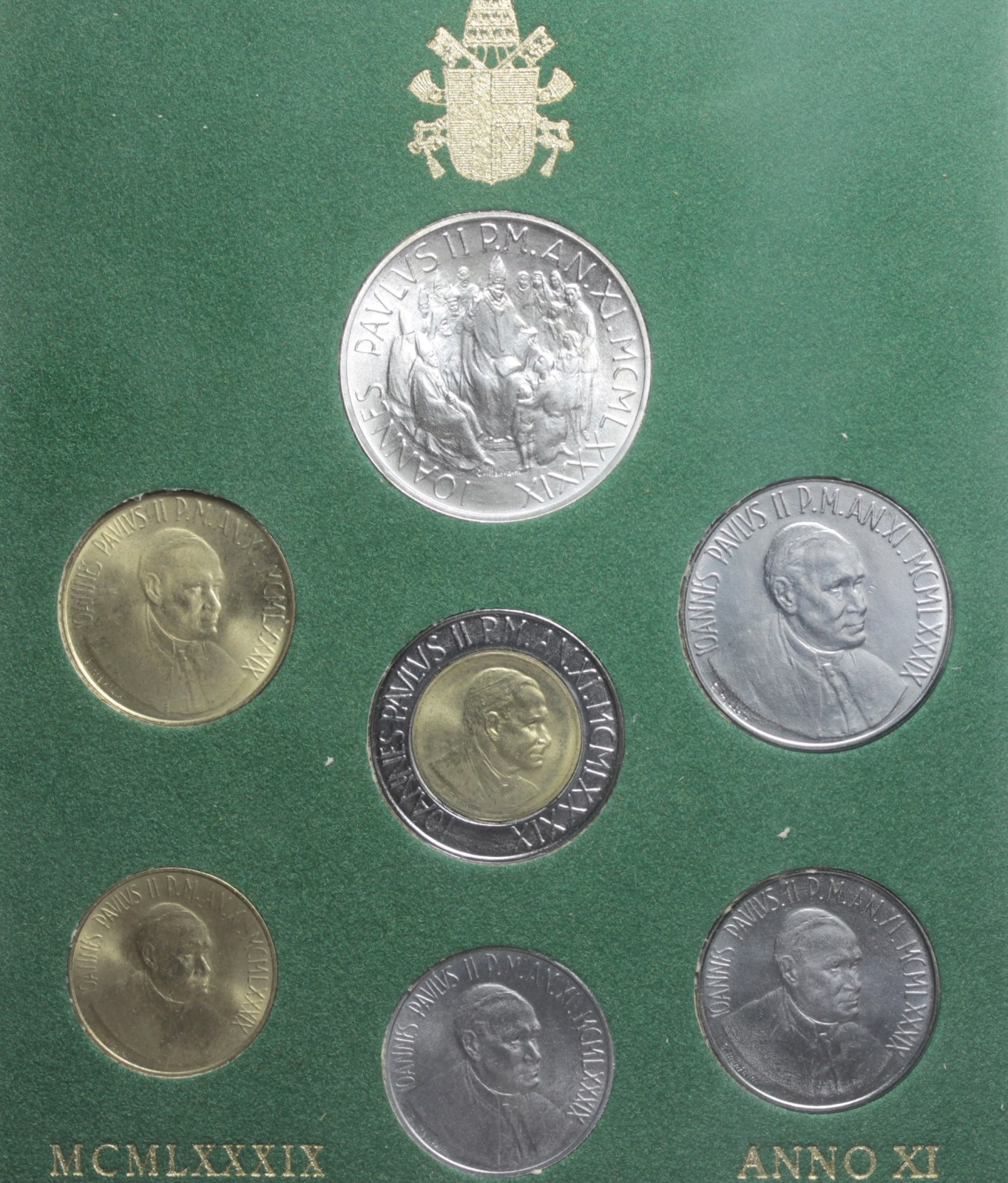 VATICANO GIOVANNI PAOLO II DIVISIONALE 1989 ANNO XI FDC