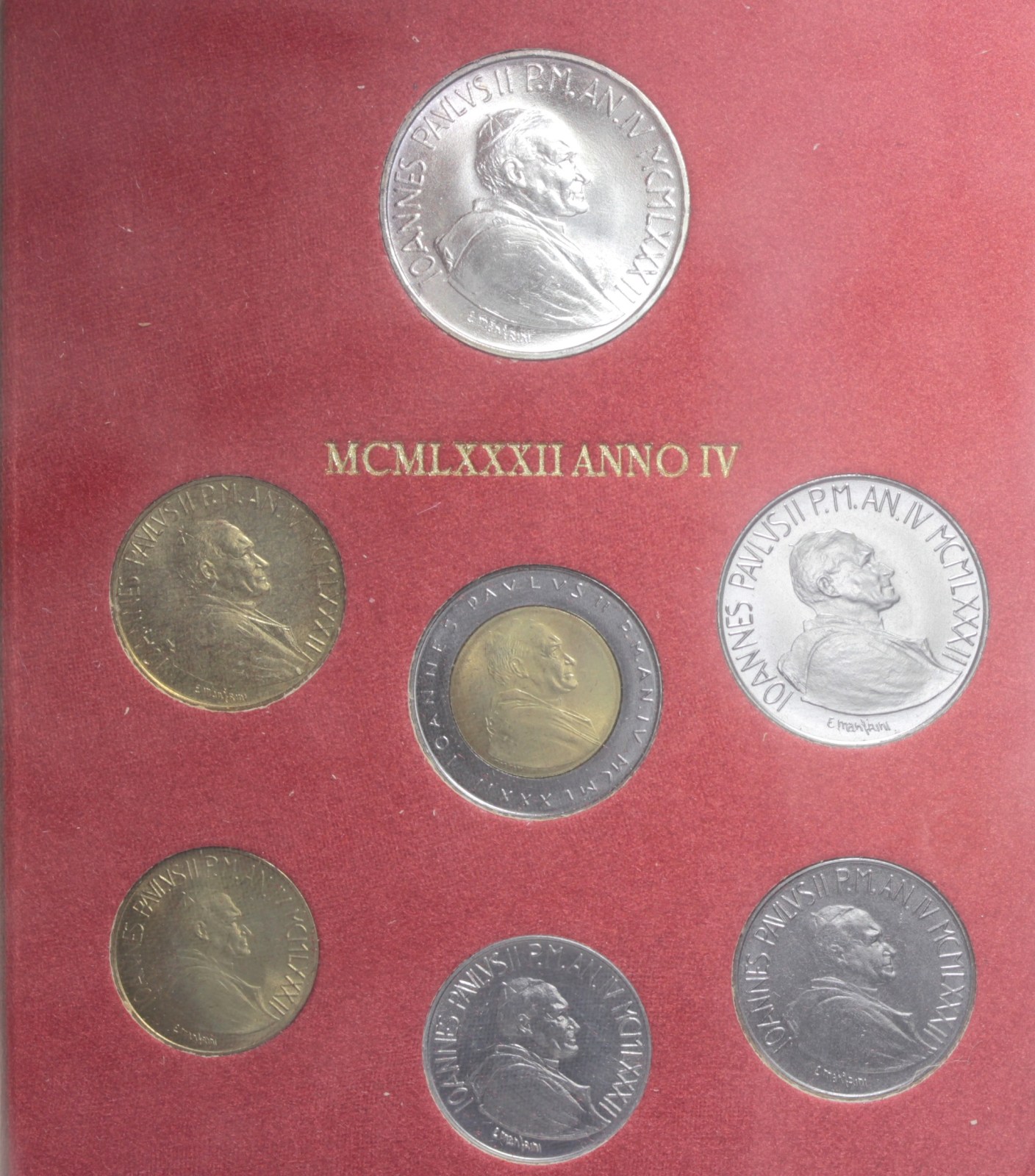 VATICANO GIOVANNI PAOLO II DIVISIONALE 1982 ANNO IV FDC