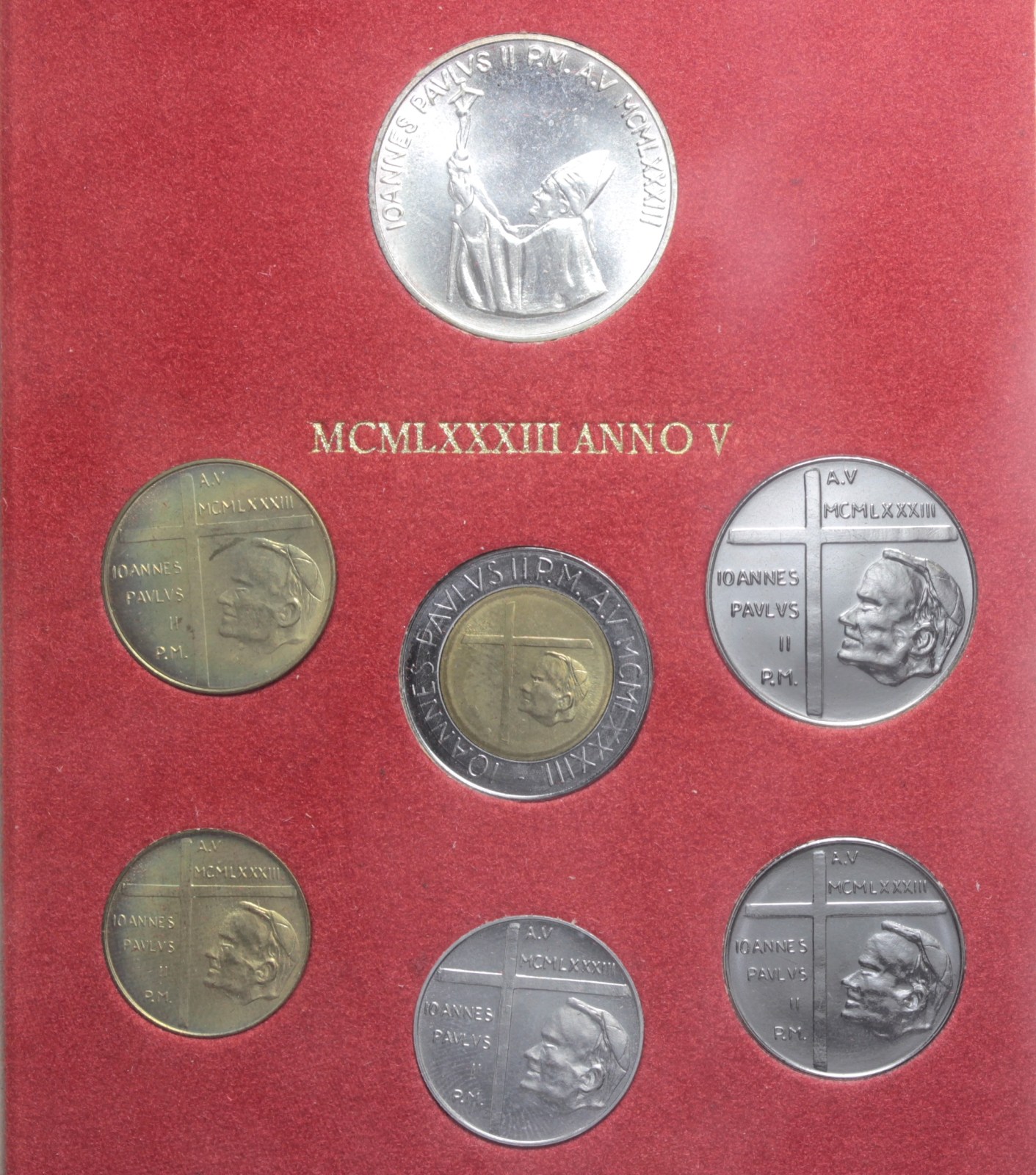 VATICANO GIOVANNI PAOLO II DIVISIONALE 1983 ANNO V FDC
