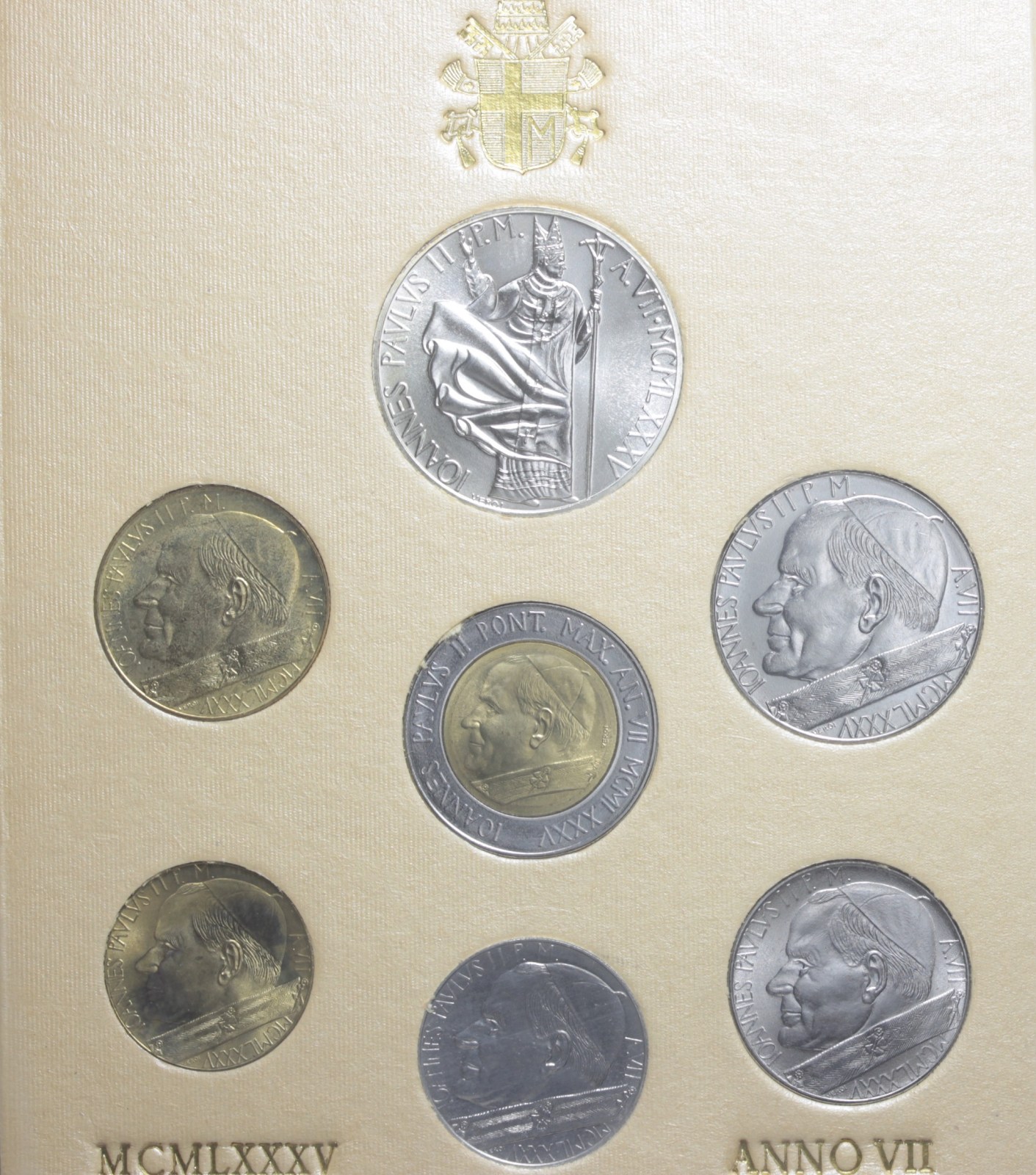 VATICANO GIOVANNI PAOLO II DIVISIONALE 1985 ANNO VII FDC