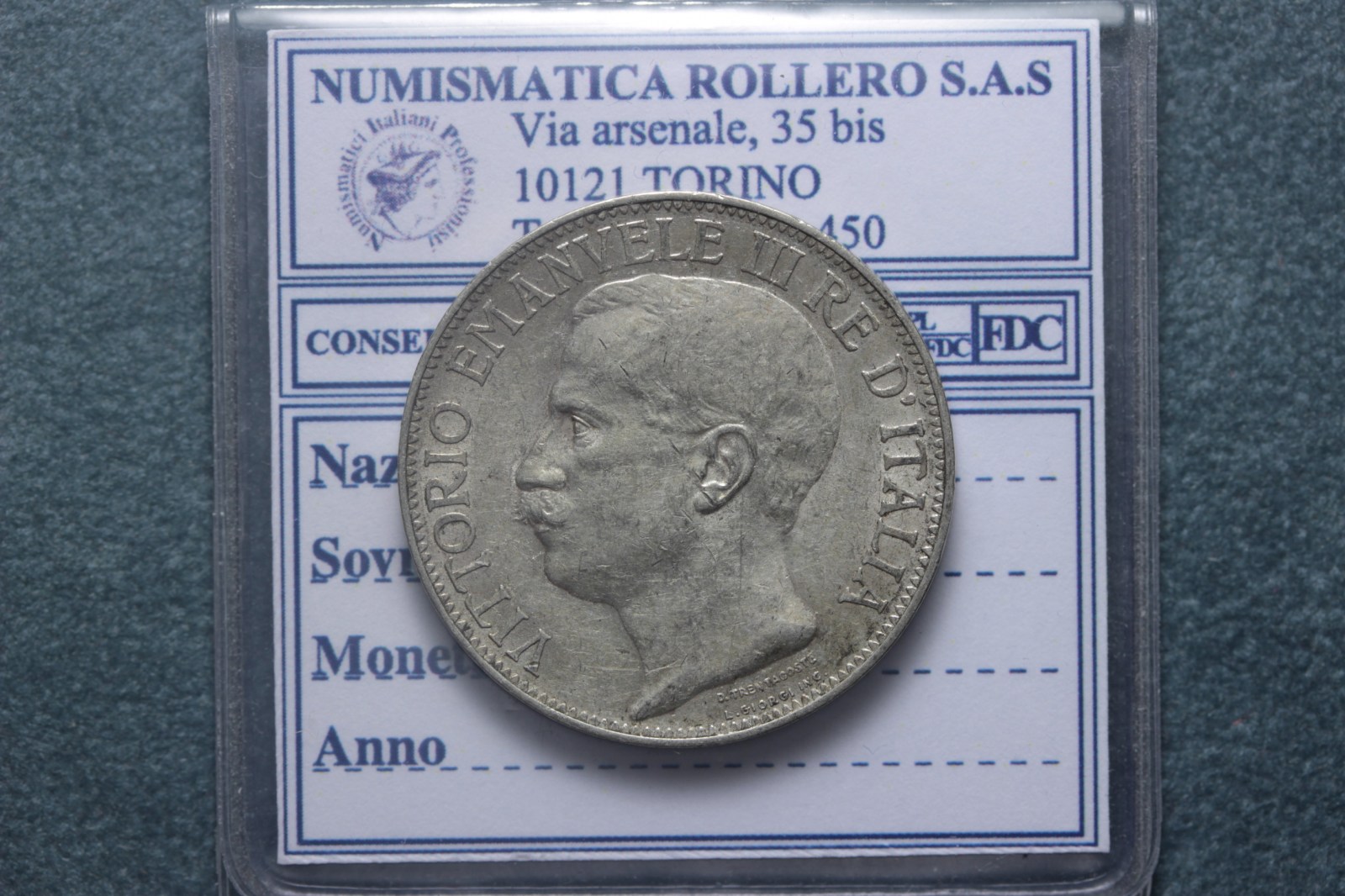 VITTORIO EMANUELE III 2 LIRE 1911 ROMA CINQUANTENARIO BEL BB+ 