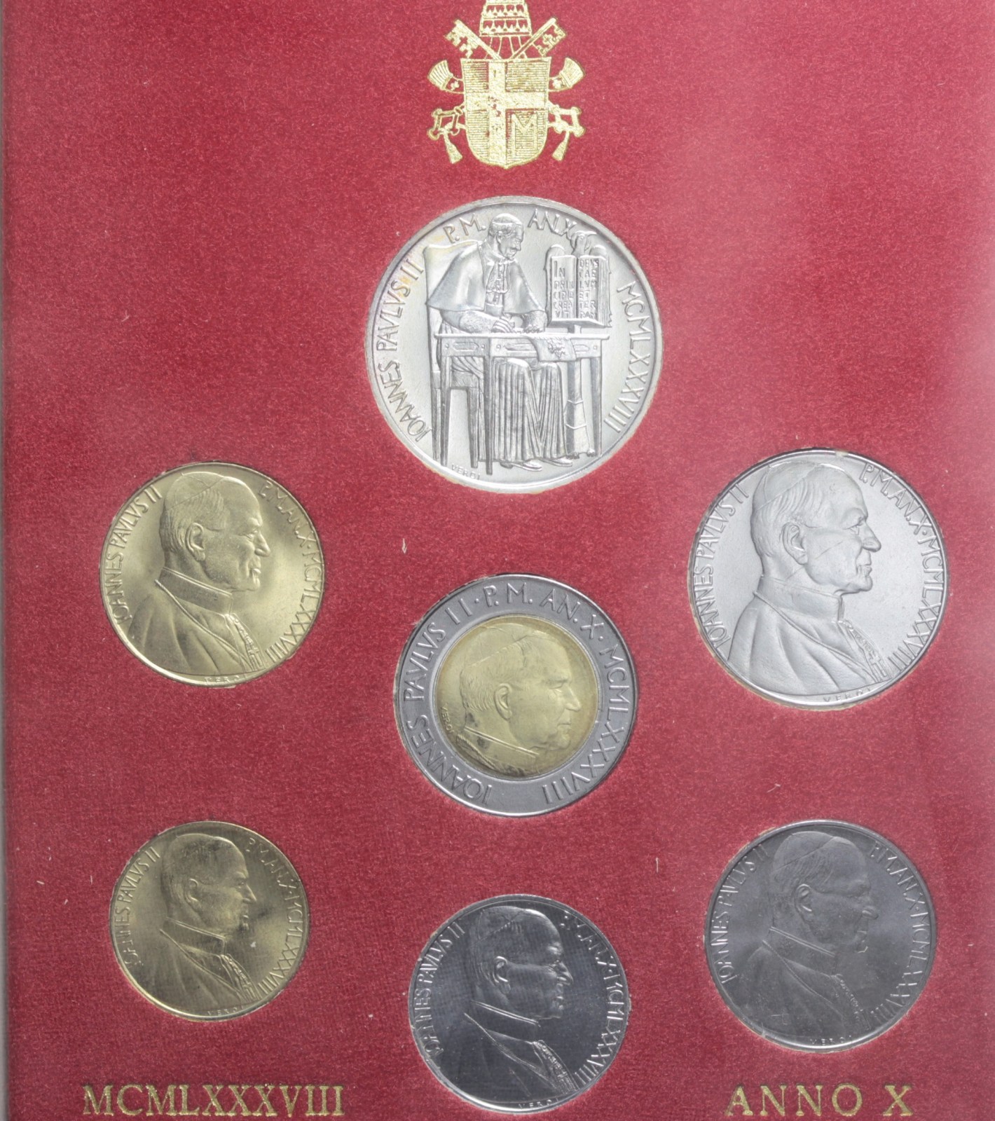 VATICANO GIOVANNI PAOLO II DIVISIONALE 1988 ANNO X FDC