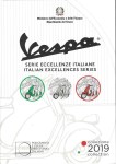 REPUBBLICA ITALIANA TRITTICO IN ARGENTO 5 EURO VESPA 2019 FDC IN ASTUCCIO